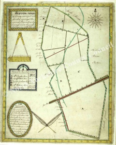 Historic map of Skipton Moor 1765